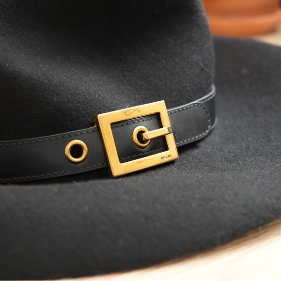 Mint Condition Gucci Wool Hat with Leather Belt - RARE - Picture 5 of 8